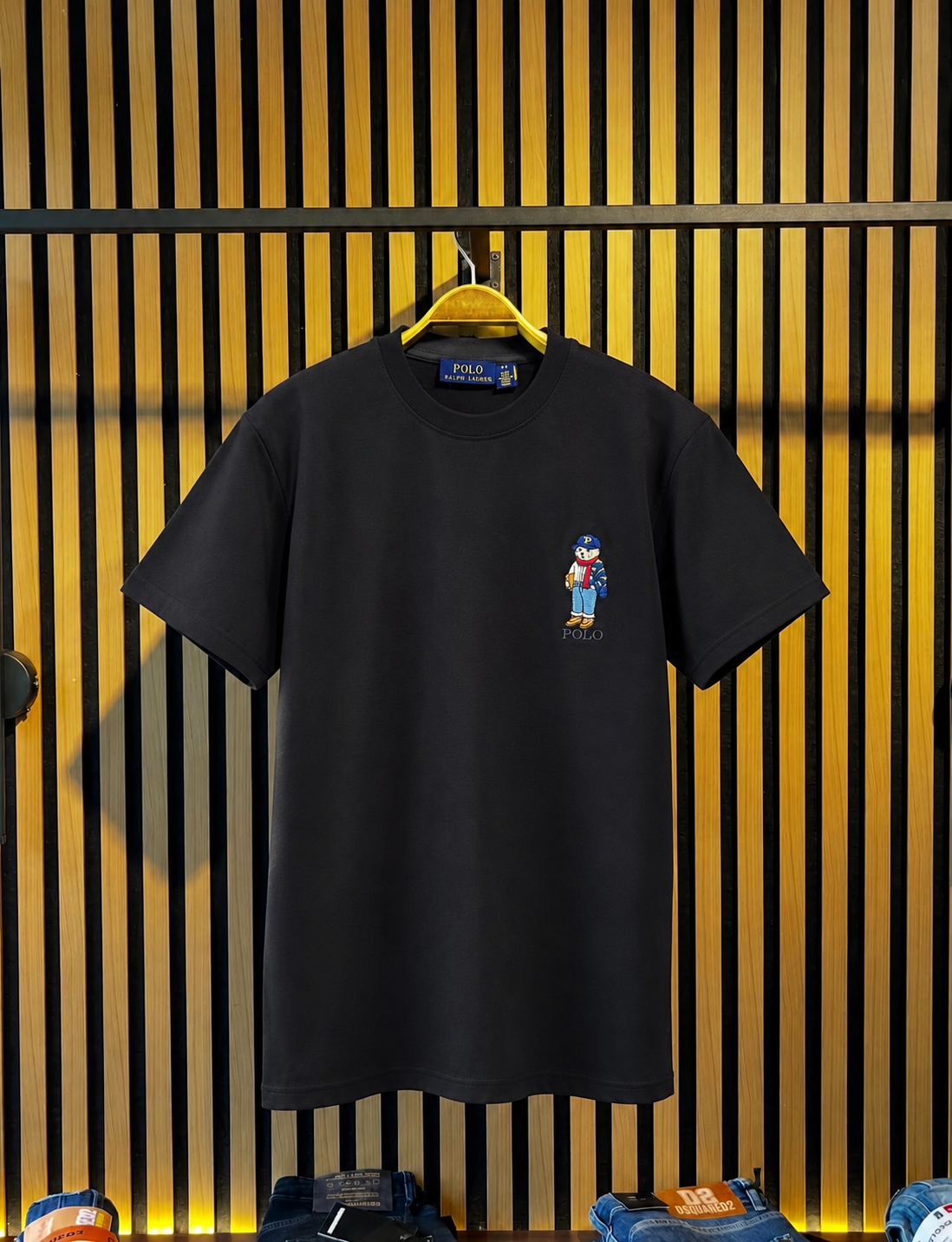 POLO RALPH LAUREN Siyah Logo Nakışlı T-shirt