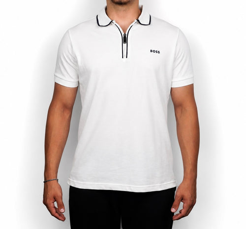 BOSS Philix Beyaz Polo Yaka T-shirt